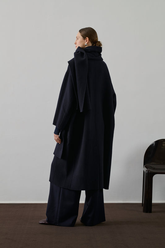 Manteau Finn - Deep Navy - Laine - Femme