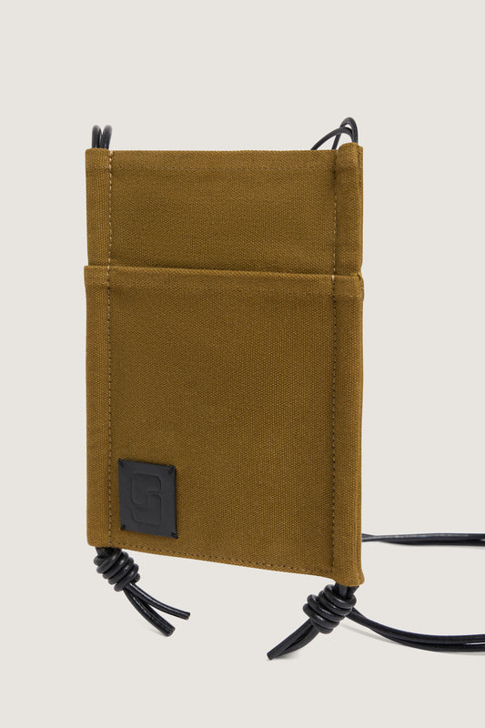 Pochette August - Bronze/Noir - Coton - Femme