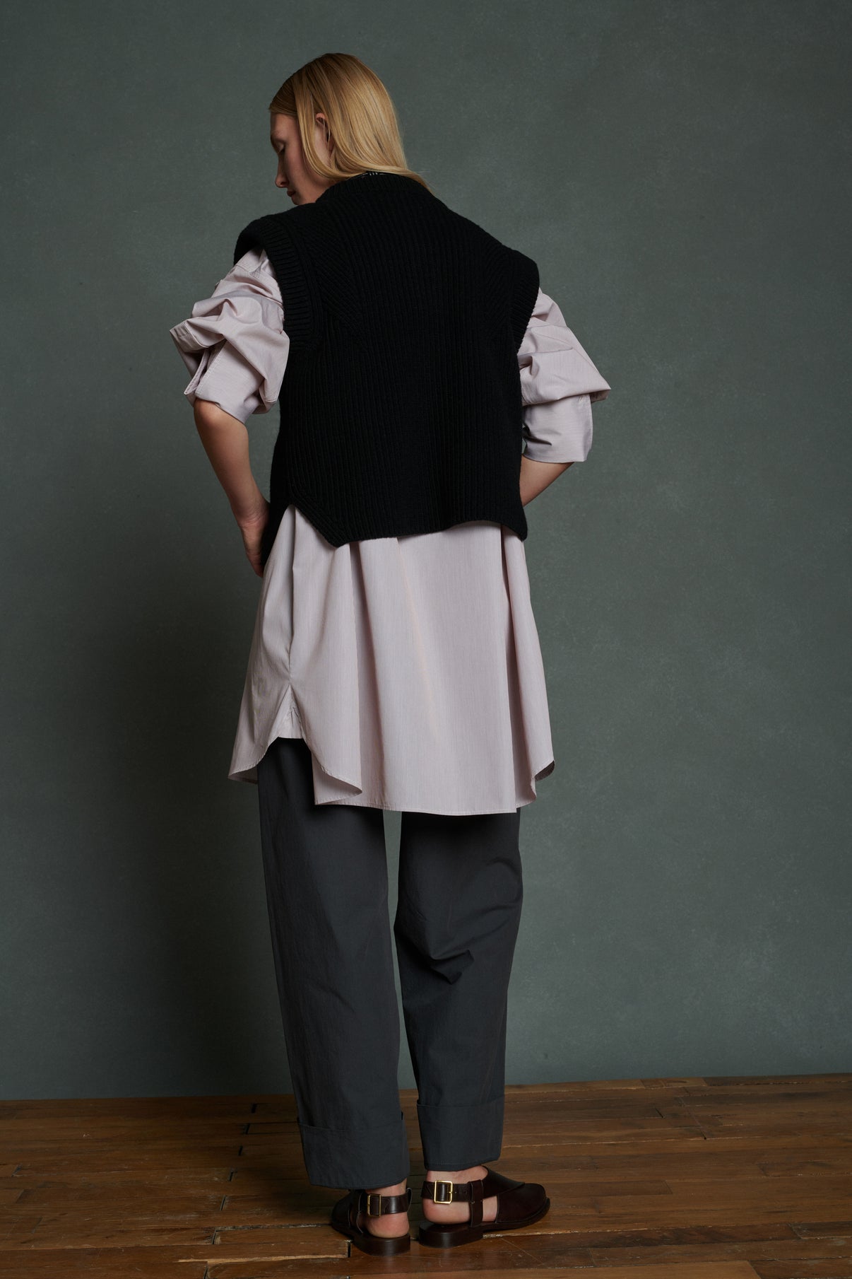 Sandales Andra - Marron Foncé - Cuir - Femme vue 6