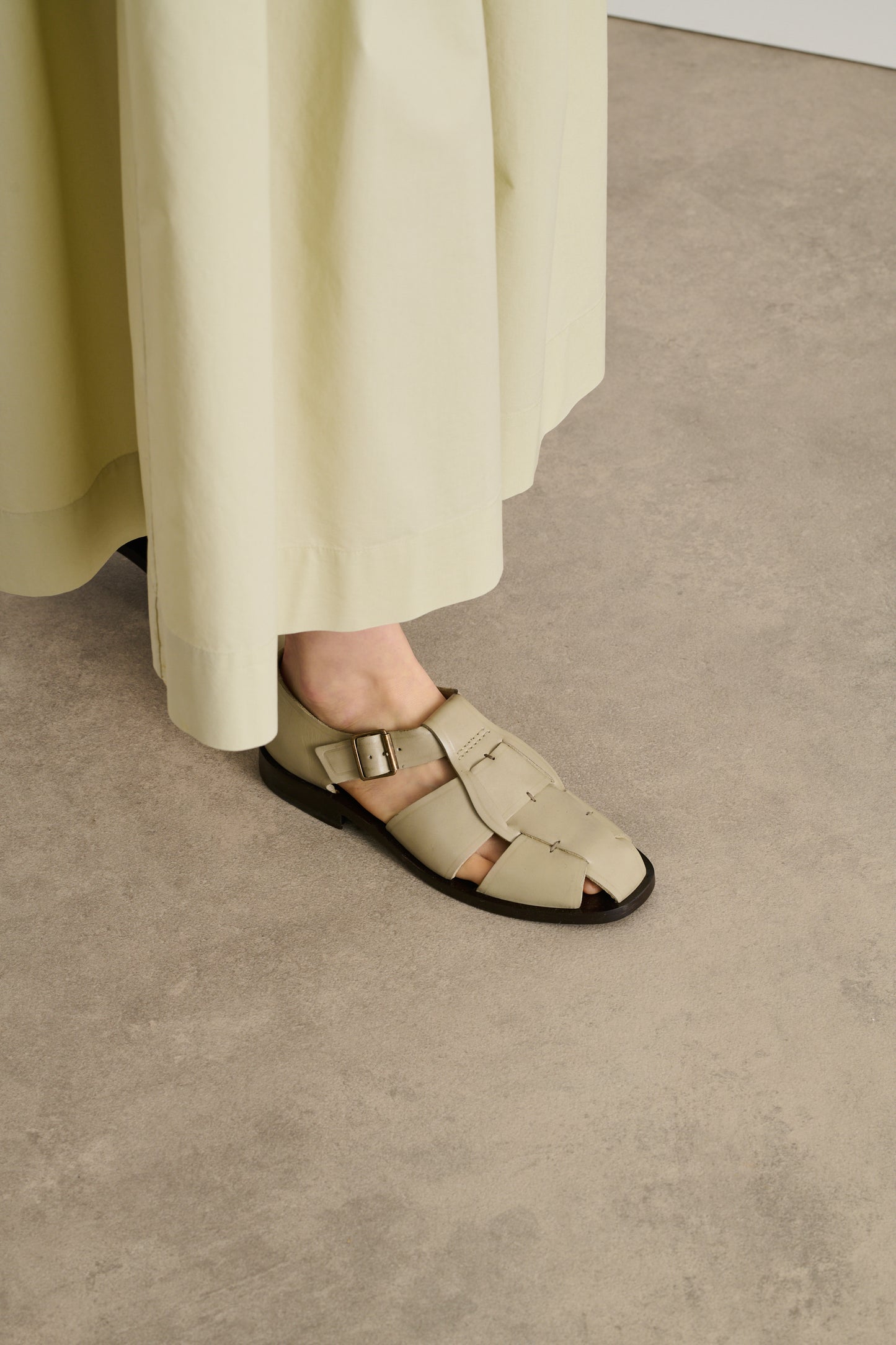 Sandales Velika - Grès - Cuir - Femme