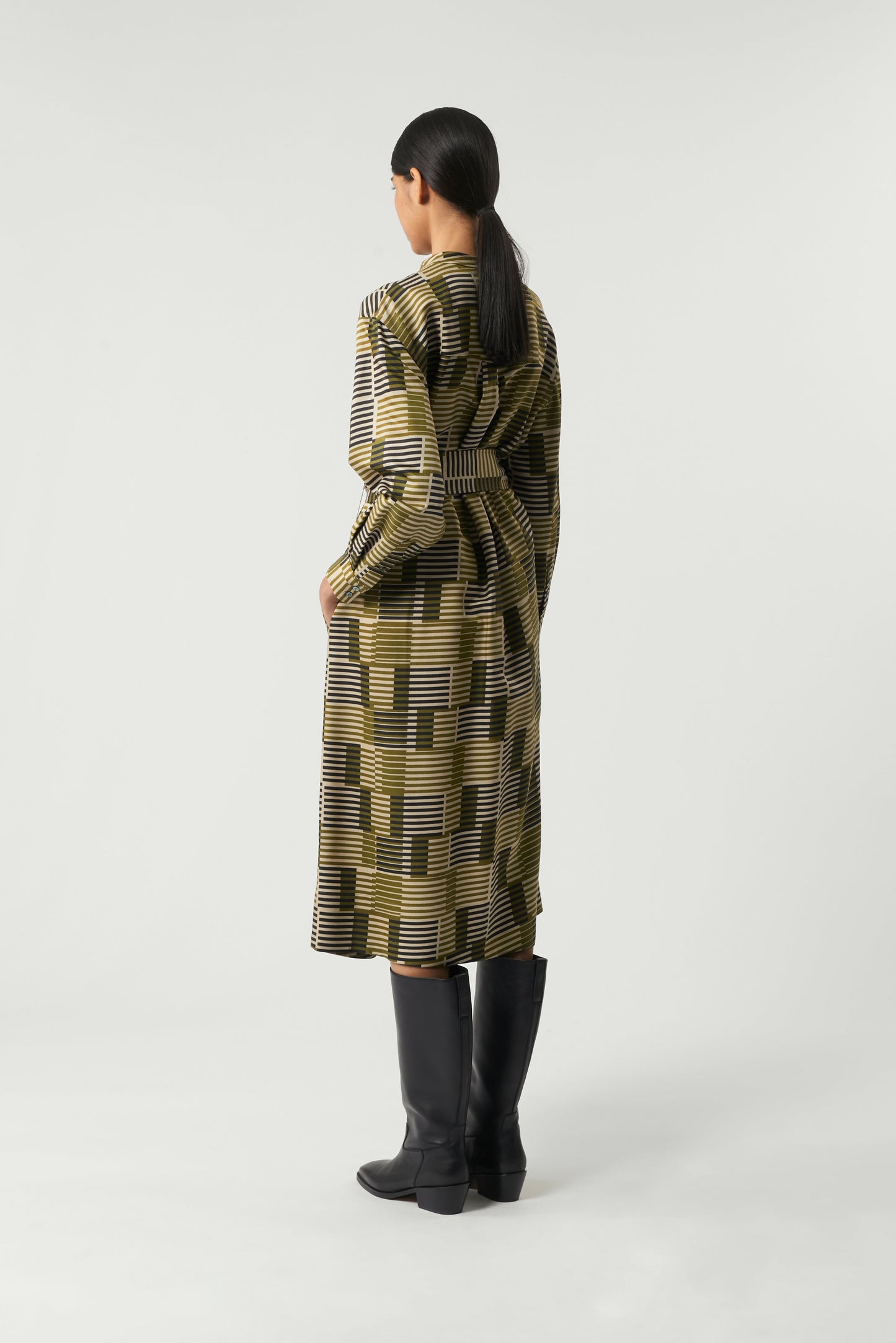 KHAKI PHILOMENE Dress