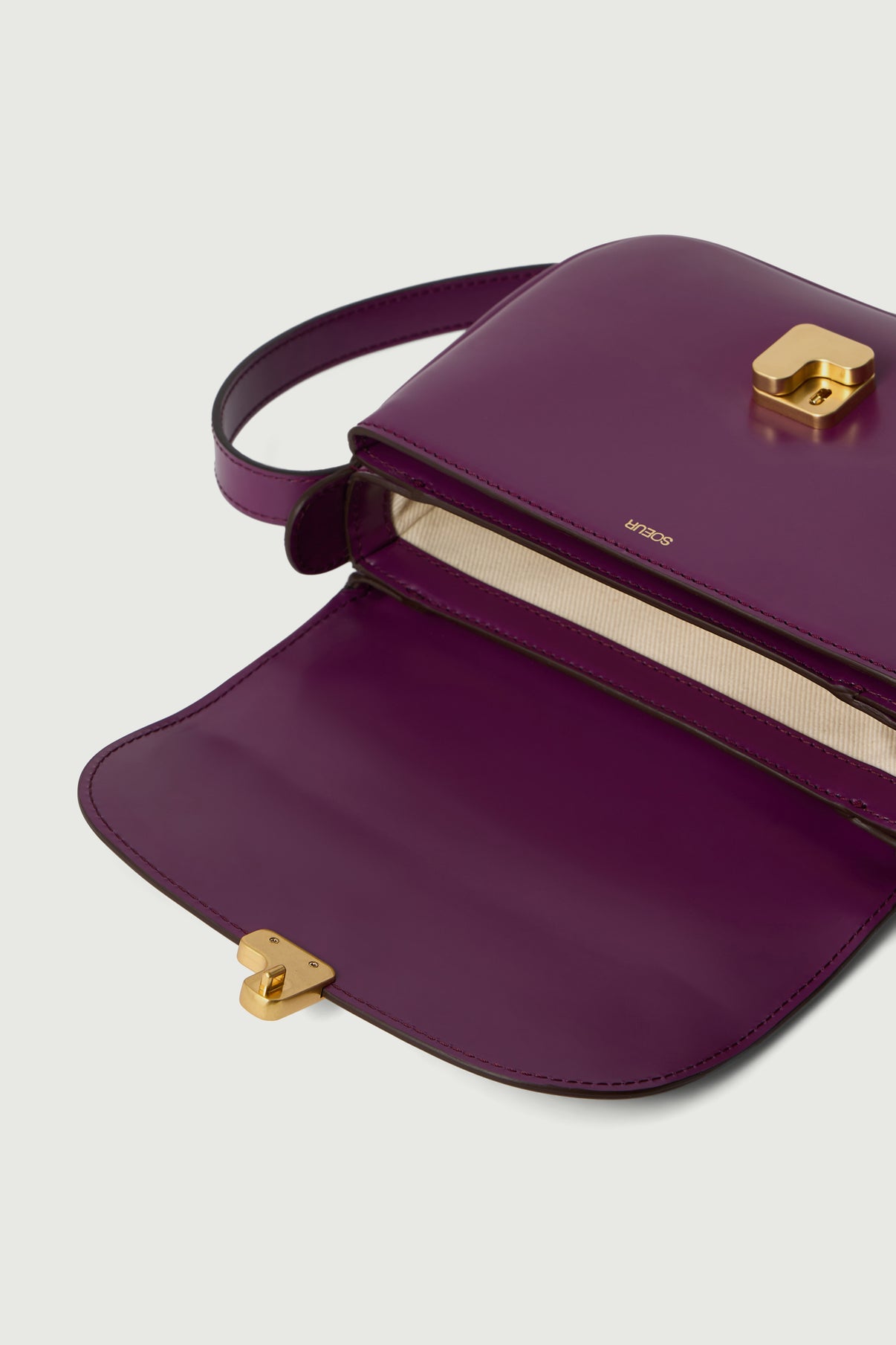 Sac Bellissima Mini - Pourpre - Cuir - Femme vue 4